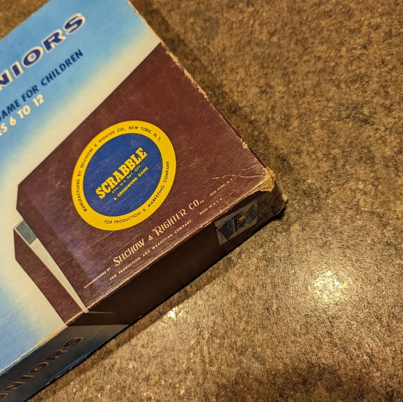 Vintage 1958 Scrabble Junior Board Game - Picture 2 of 7